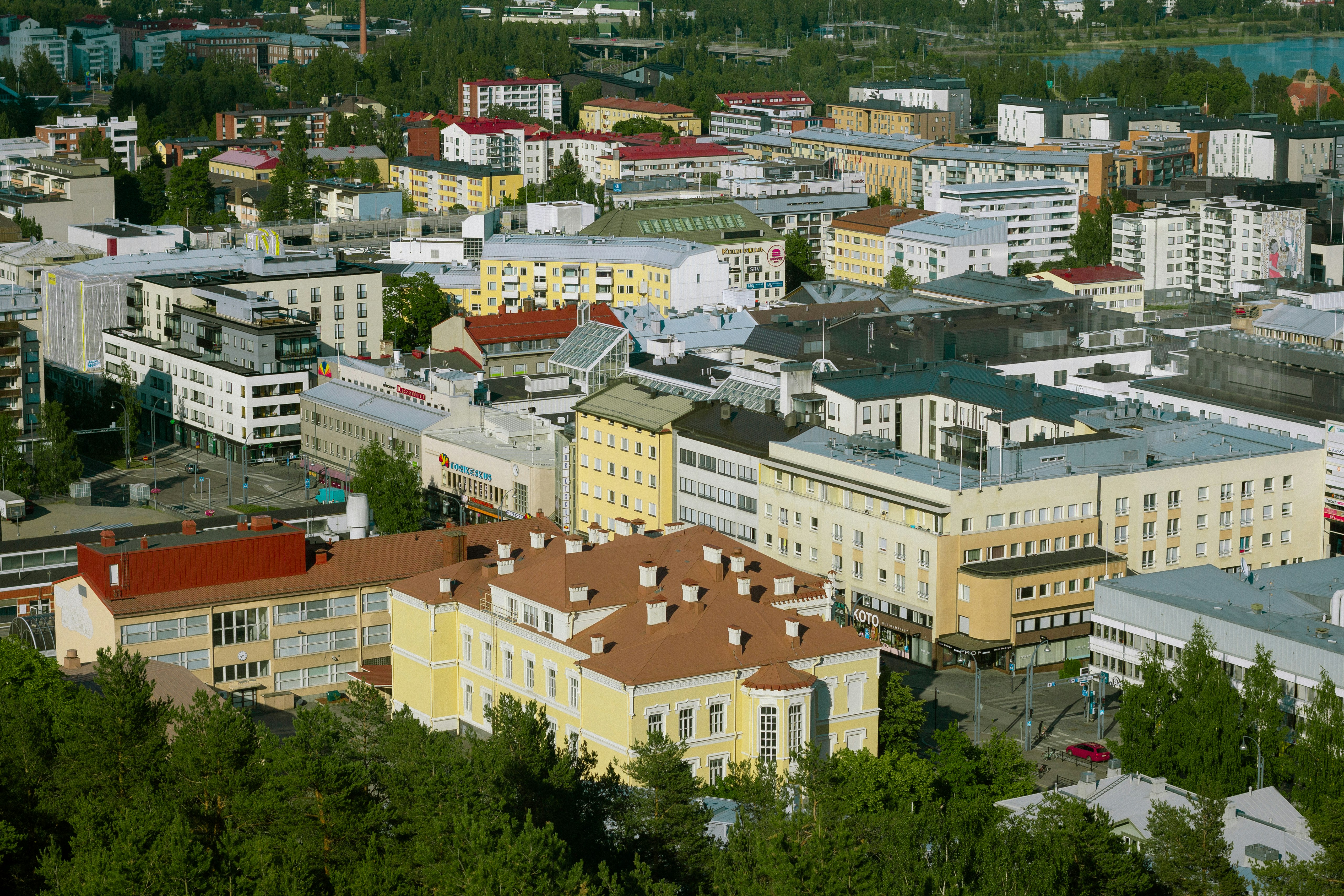 aerial view of city buildings during daytime